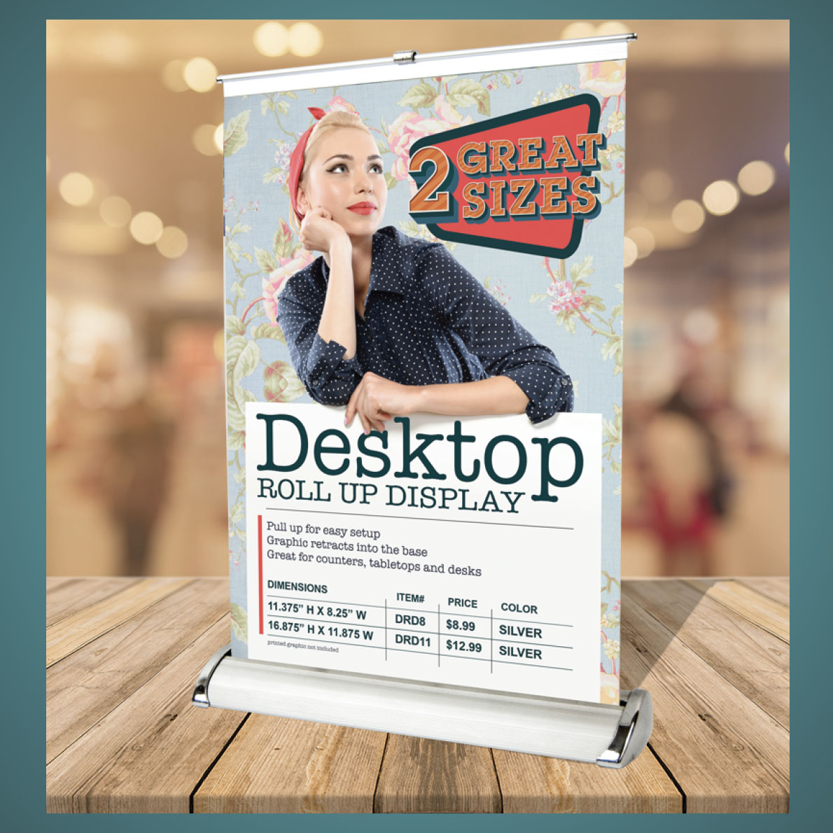 v5.SignMart > Retractable/RollUp > Signmart Desktop Single Sided